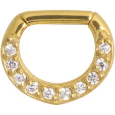 Steel Zirconline® - Jewelled Hinged Septum